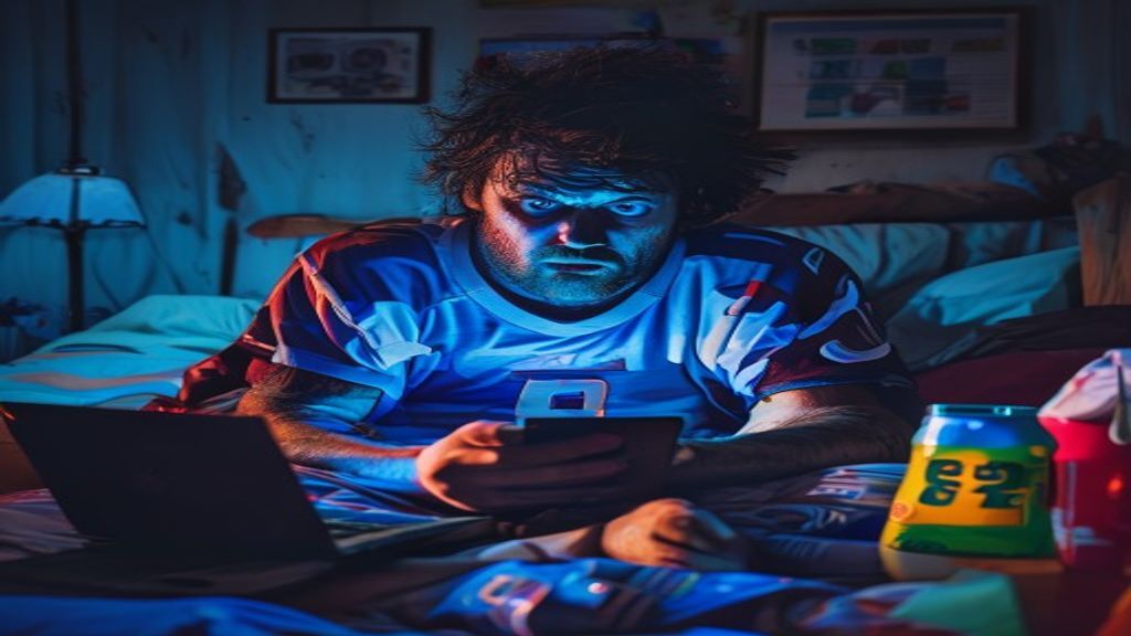 Me Checking My Fantasy Team at 3 AM Like I'm Running the NFL